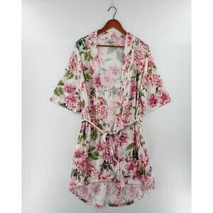 Show Me Your Mumu Brie Robe Women One Size Pink Garden of Blooms Flowy